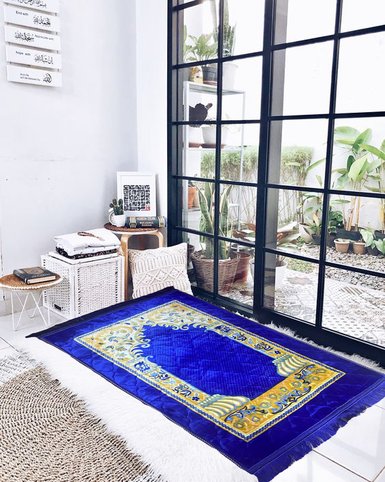 Prayer Mat Blue prayer mat jainamaz