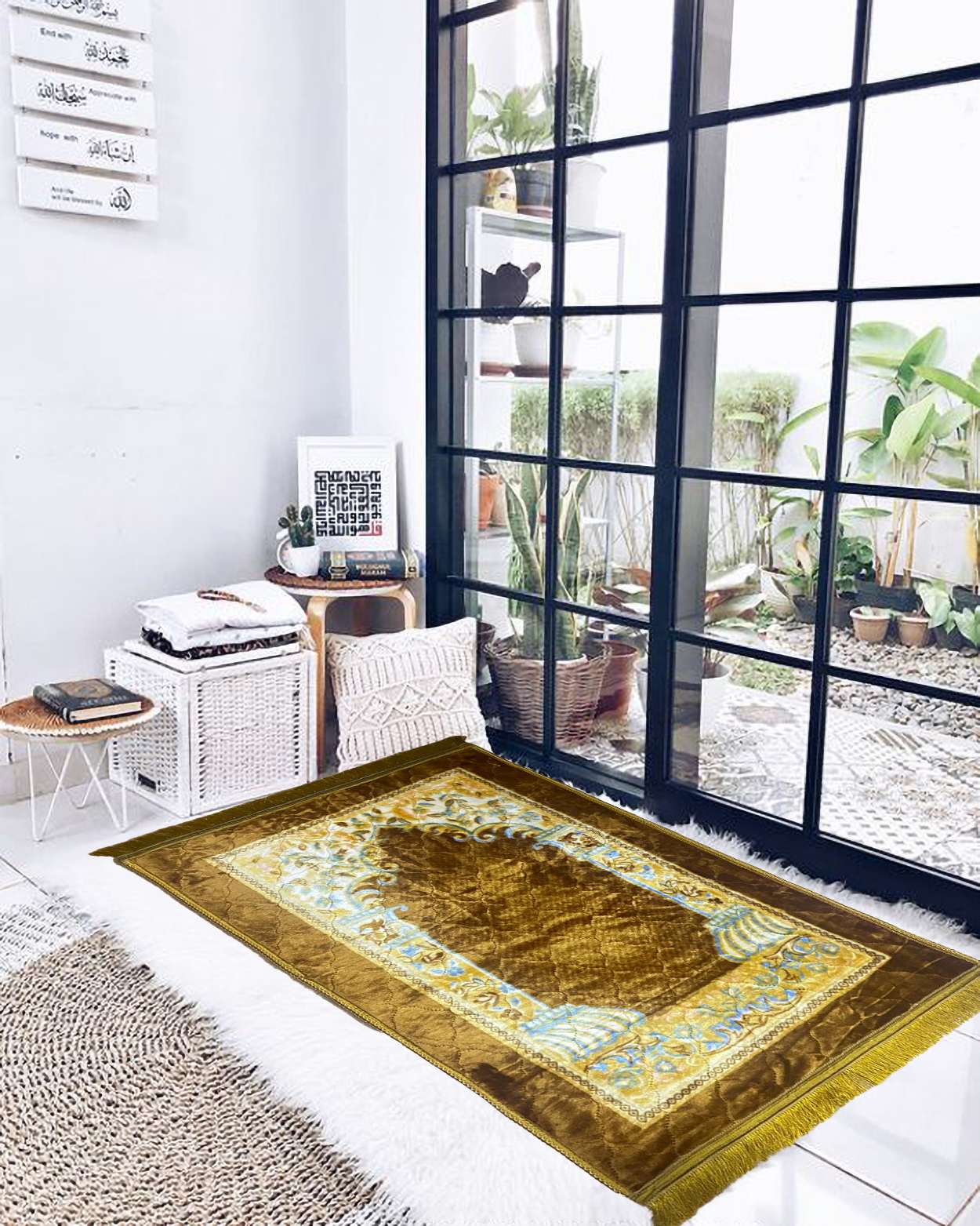 Prayer Mat Golden prayer mat jainamaz
