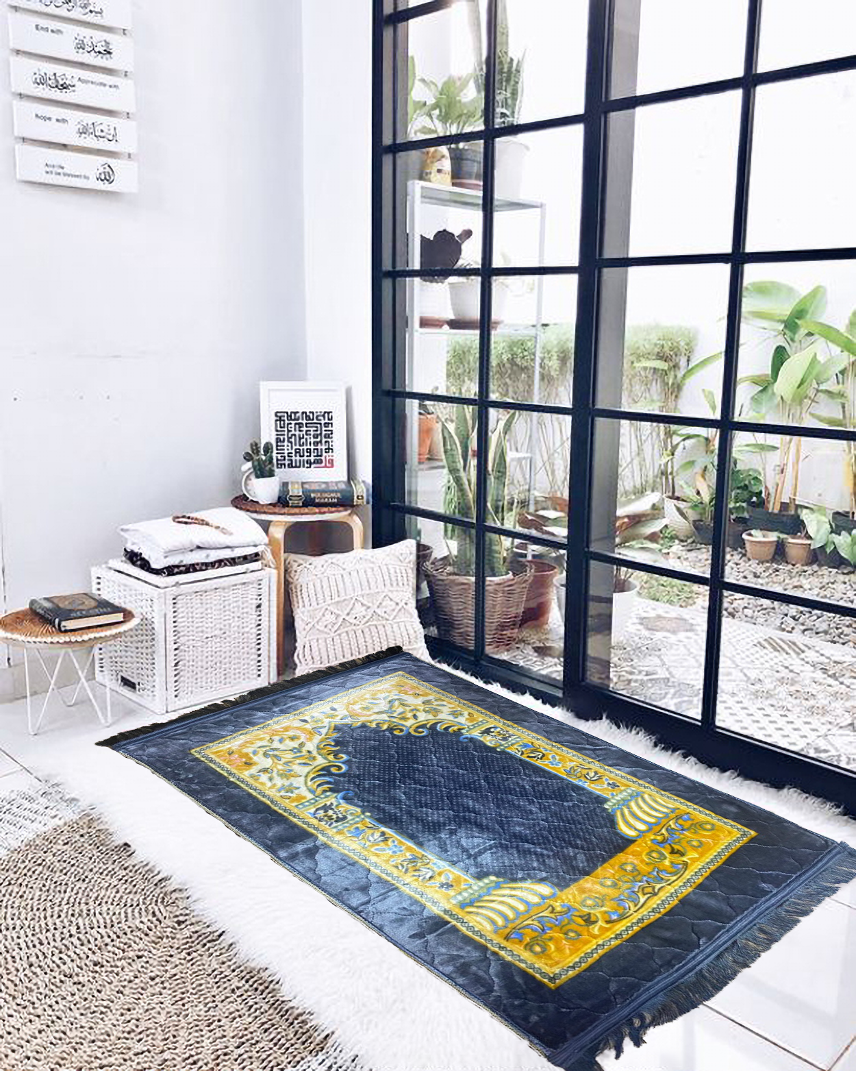 Prayer Mat Gray prayer mat jainamaz