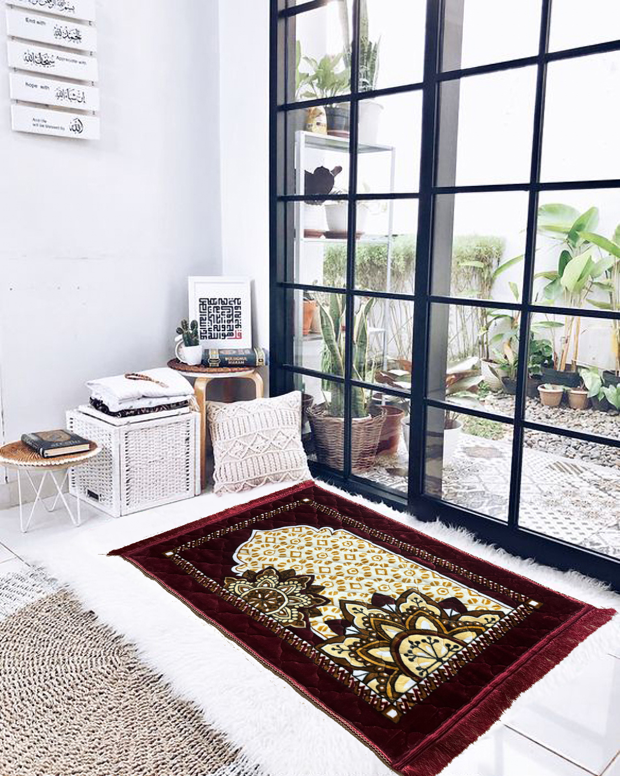 Prayer mat 1004 Maroon