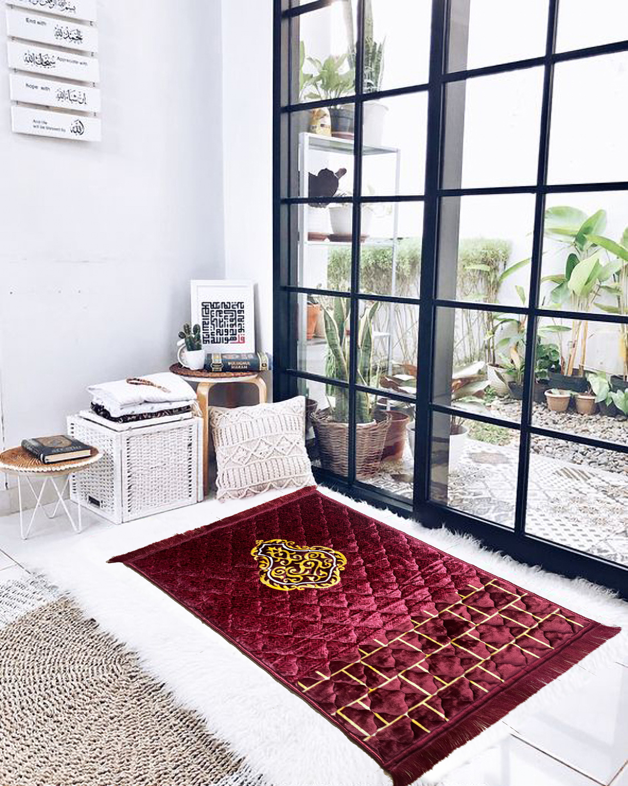 Prayer Mat jainamaz 1002 maroon